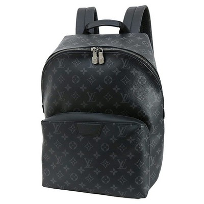 Louis Vuitton Monogram Eclipse M43186 Backpack Canvas Black Silver Gray #ACB1125