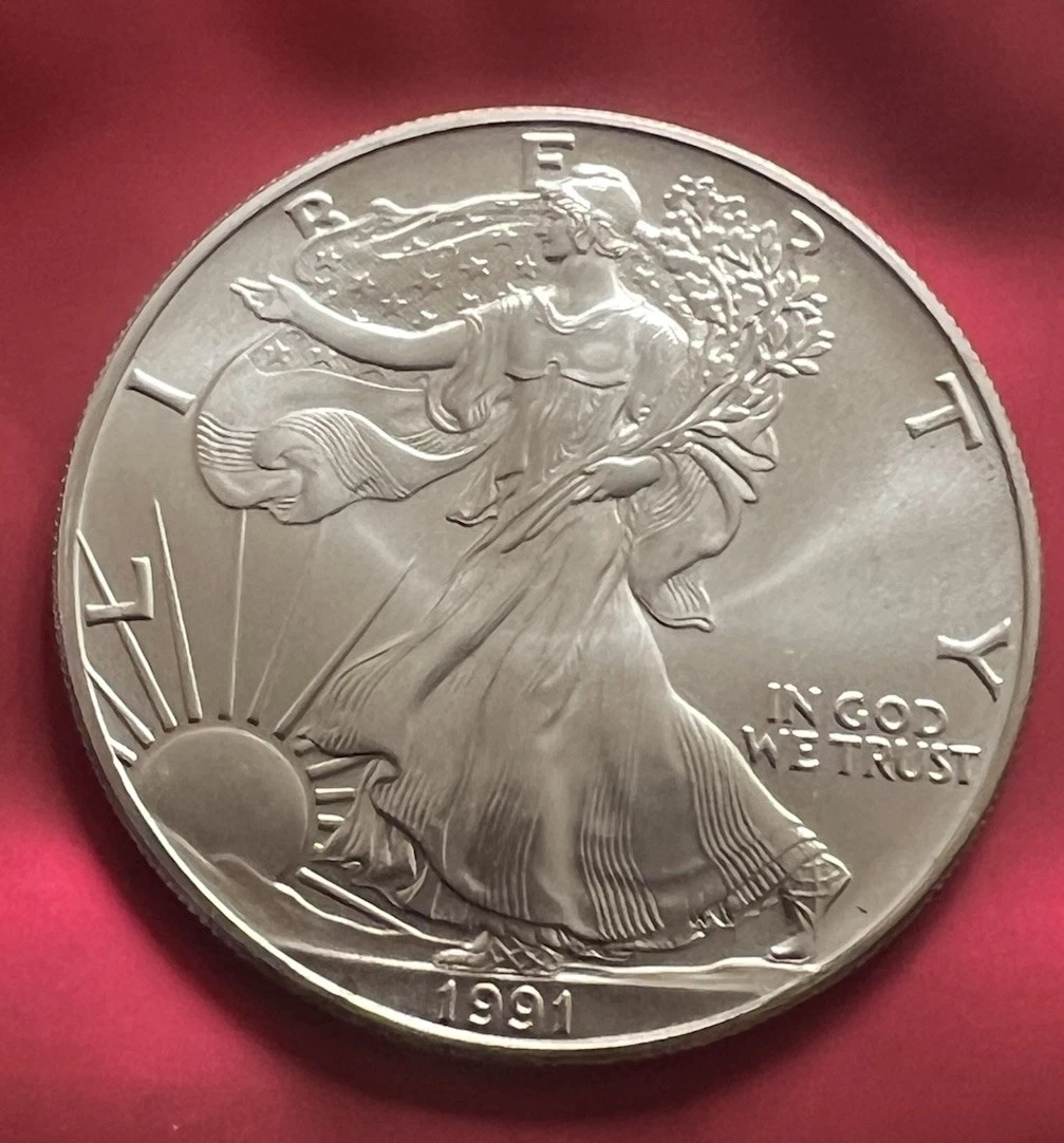 American Eagle 1 oz Precious Metal Content per Unit 1991 Silver