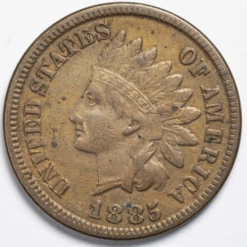 1885 Indian Head Penny Cent Very Fine (VF)