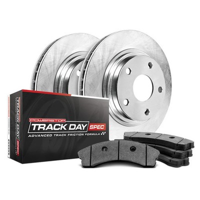 For BMW 530i 1994-1995 PowerStop TDSK390 Track Day Spec Plain Front Brake Kit
