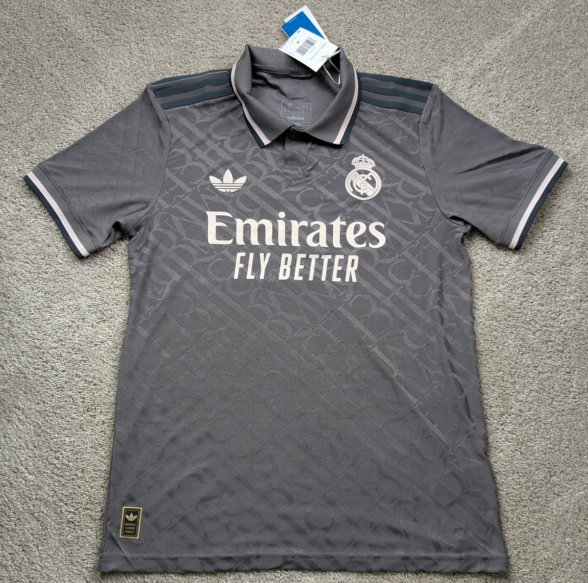 Adidas Real Madrid Authentic Third Jersey Size Medium 24/25 | eBay