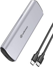 Ankmax M.2 SSD Enclosure for M.2 PCIe NVMe and SATA SSDs 10Gbps Interface