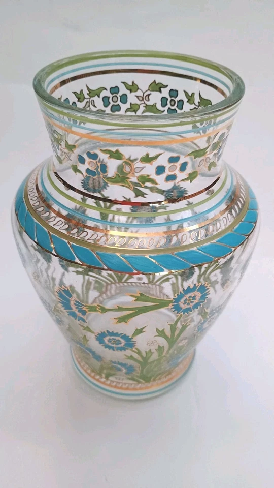 Peter Rath Lobmeyr Perser Nelken Dekor Glas Vase Gustav Schmoranz Design - Bild 4 von 4