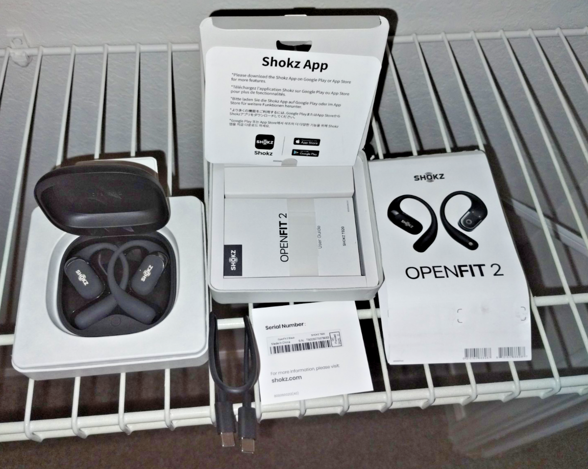 Shokz OpenFit 2 True Wireless Bluetooth Sweat-Resistant Headphones