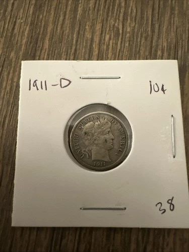1911-D 10C Barber Dime