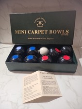 Vintage Mini Carpet Bowls By Townsend Croquet Ltd 1991 Complete Set