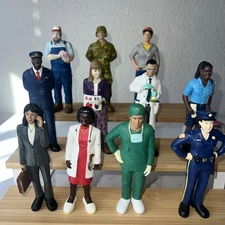 Lakeshore Block Play People Community Members Workers Career Figures Lot Of 11