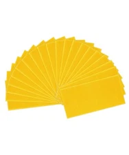 20pcs Yellow Beehive Beeswax Coated Foundation Sheets, Waxed Foundation for B...