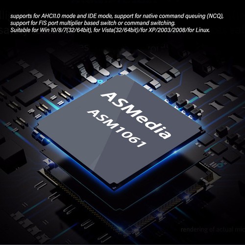 Pcie To 3.0 Expansion Card 6Gbps Transmission Stable Plug And Play Pc AM - Afbeelding 2 van 22