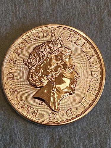 ONE OUNCE (1 0Z.)  99.9 % FINE SILVER - UNCIRCULATED 2022 BRITANNIA 2-POUND COIN