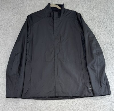 Aether Jacket Mens Medium Black Insulated Made Canada Zip Pockets Technical Coat
