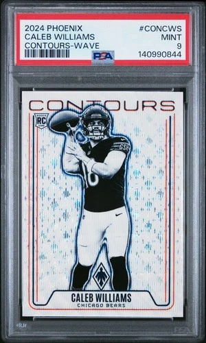 2024 PANINI PHOENIX CONTOURS WAVE #CONCWS CALEB WILLIAMS ROOKIE RC PSA 9