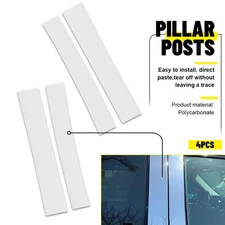 For 2007-2014 CADILLAC ESCALADE Chrome STAINLESS STEEL Pillar Posts 4pc Set New