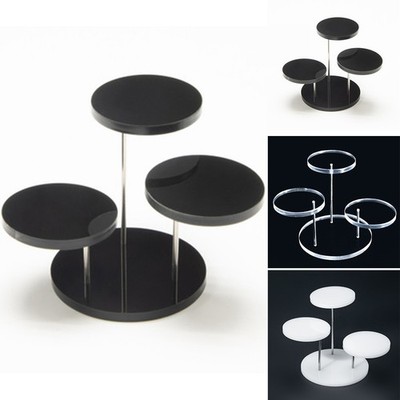 4 Layer Cup Cake Stand Acryl Cupcake Display Runde Hochzeit Geburtstagsfeier