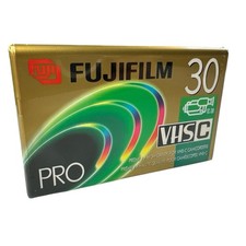 Fujifilm VHS-C Pro Premium High Grade Camcorder 30 Minute Video Cassette Tape