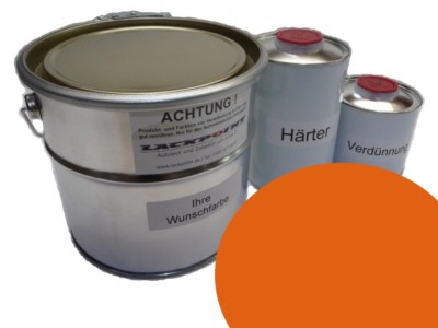 1 Liter Set 2K Autolack Auto Union L21C Cadizorange Oldtimer kein Klarlack UNI
