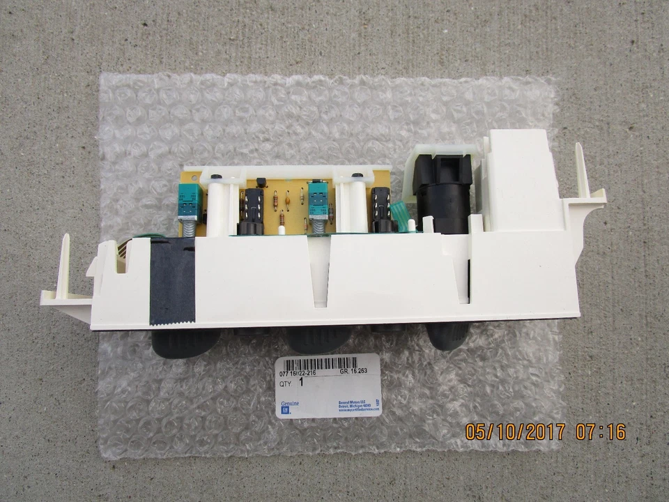 GM CHEVY 09378815 ACDELCO 1572548 AIRE ACONDICIONADO CALENTADOR CONTROL DE TEMPERATURA FABRICANTE DE EQUIPOS ORIGINALES NUEVO Foto 3 de 4