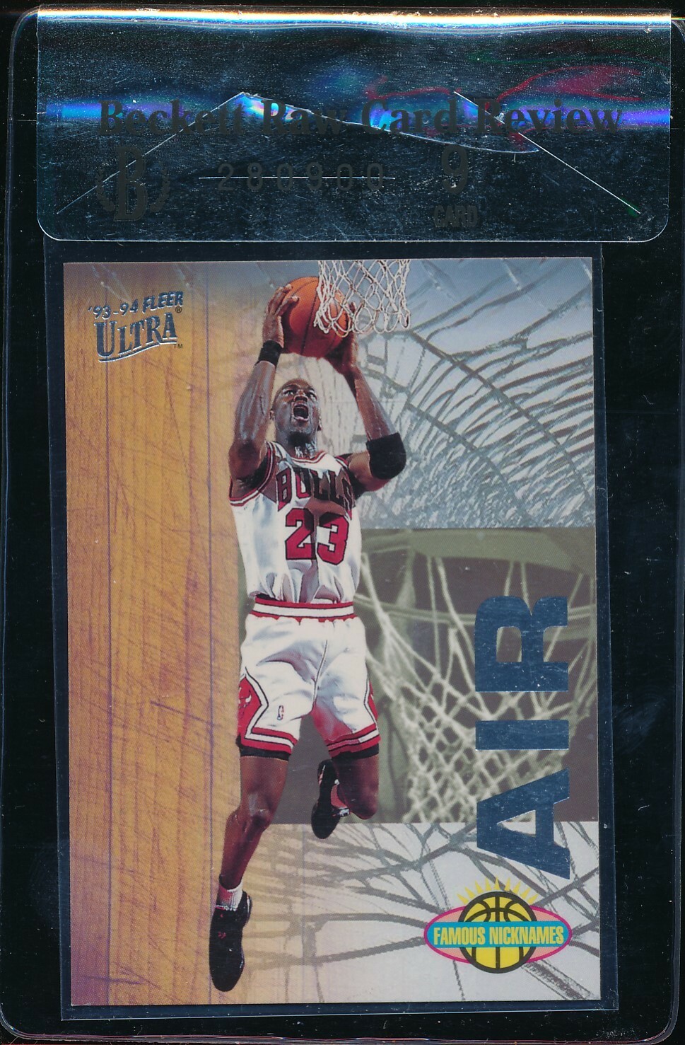 MICHAEL JORDAN 1993-94 FLEER ULTRA FAMOUS NICKNAMES # 7 SP! BGS 9 MINT TOUGH!