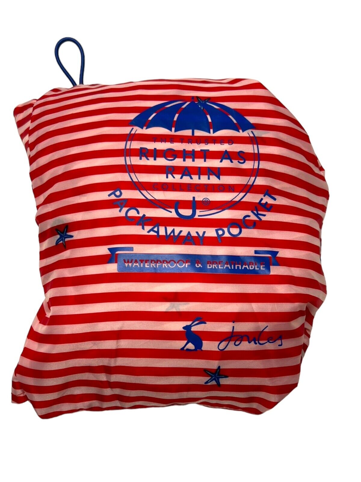Joules Right As Rain GO LIGHTLY Red & White Strip… - image 20