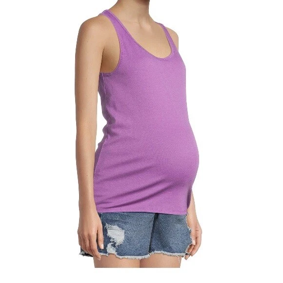 Canotta donna Time and Tru Maternity Essentials senza scollatura grande 12 14 nuova