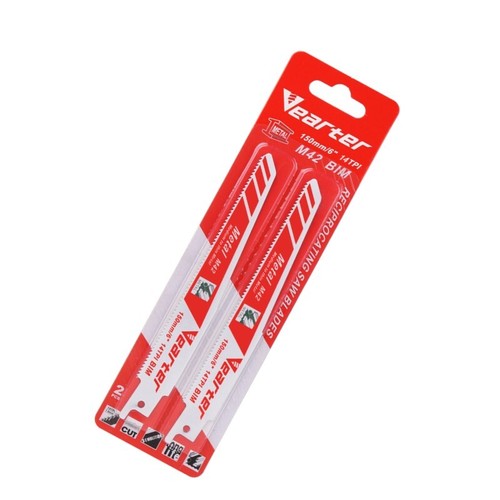 2 Pack 6'' 14 TPI Reciprocating Saw Blade Bi-Metal Sabre Set Metal Steel Cutter - Picture 2 of 13