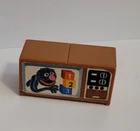 FISHER PRICE Vintage LITTLE PEOPLE Play Family SESAME STREET Brown TELEVISION