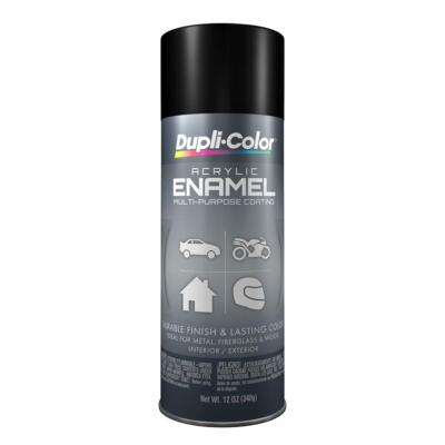 DA1603 Multi-Purpose Acrylic Enamel Spray Paint - Semi-Gloss Black - 12 oz. A...