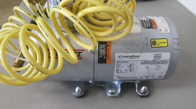 GAST Piston Air Compressor W/MARATHON 5KH33GN293KX M100GX AC Motor - SHIPS FREE