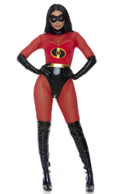Sexy Forplay Super Suit The Incredibles Red & Black Superhero Costume  559611 | eBay