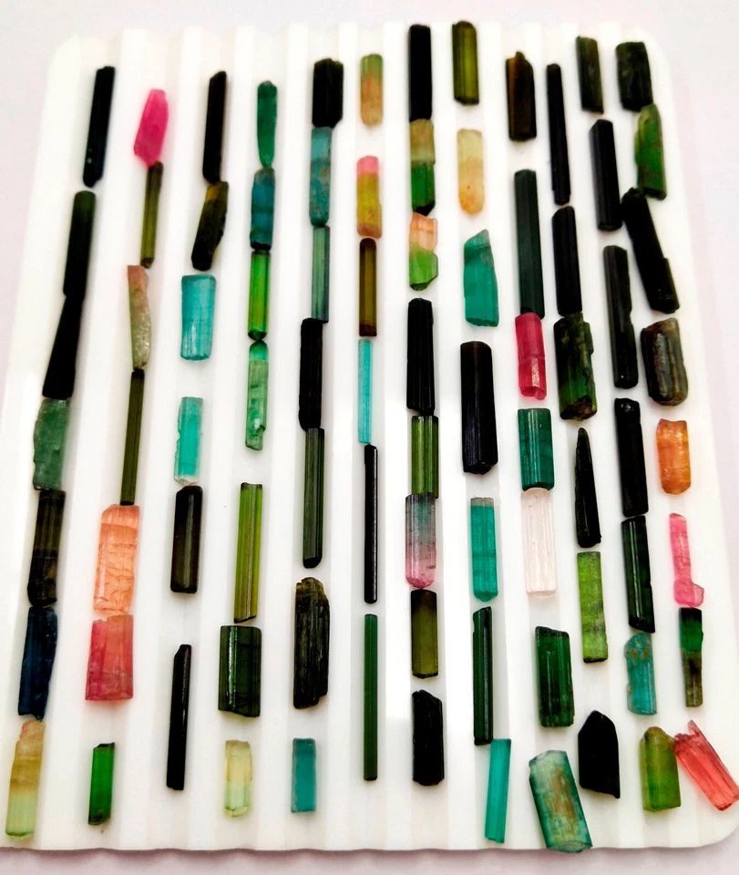 Natural Multi-Color Tourmaline Stick Rough Loose Gemstone Lot 148 Cts - Image 3 of 4