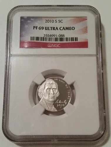 2010 S Jefferson Nickel Proof PF69 UC NGC