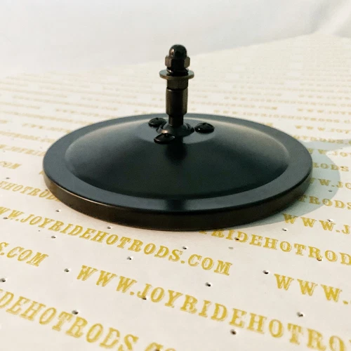 5" OD  Mirror Head- Smooth Back - Black.