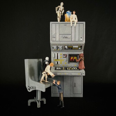 Custom Echo Base Computer & Chair for 12 (1:6) INCH FIGURE DIORAMA