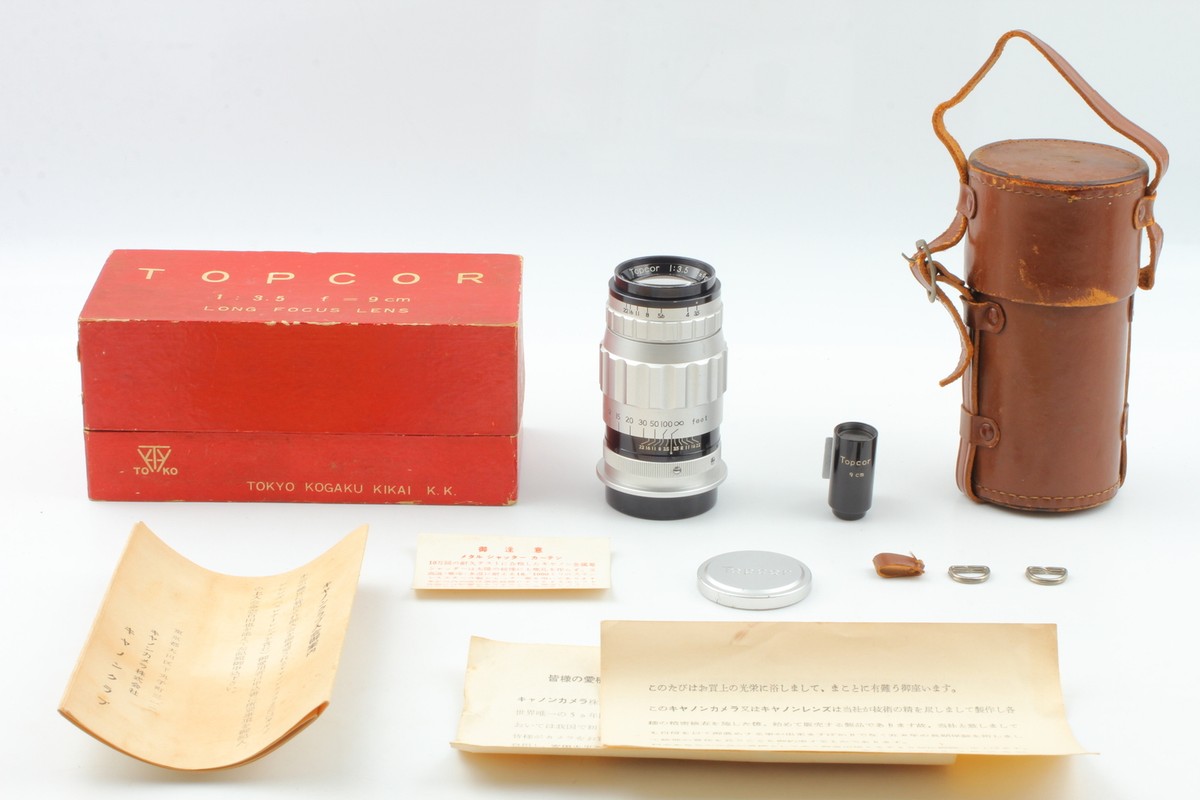 Almost MINT w/Box Finder】Topcon Topcor 9cm f/3.5 90mm Leica