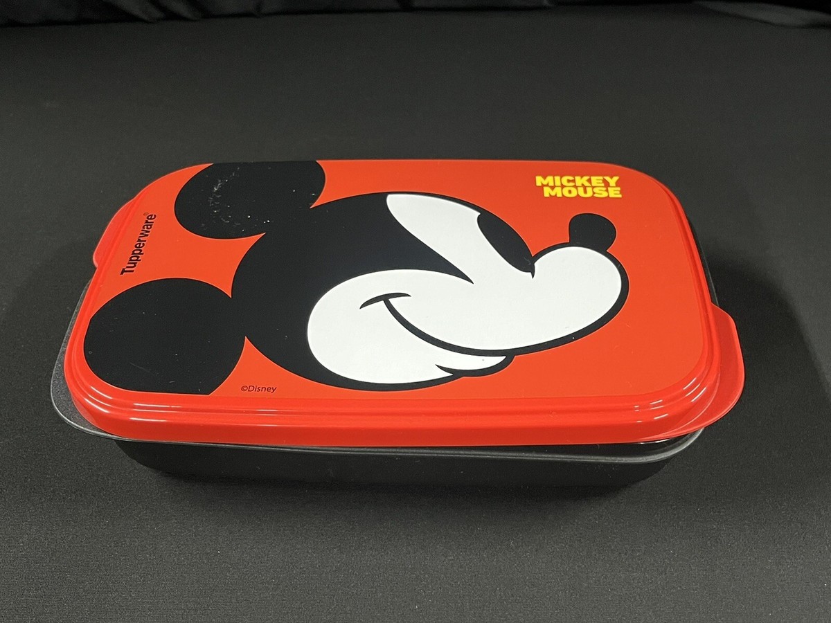 Tupperware限定ミッキーマウスシステムドロア NEW Tupperware Disney Mickey Mouse Kids Slim Lunch Set 2 Pcs