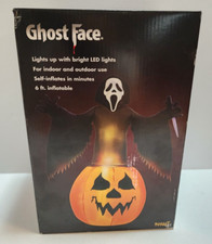 Spirit Halloween Ghost Face Scream Airblown Inflatable 6' Tall Lights Brand New