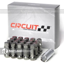 Circuit CP50 Extended Closed End Lug Nuts 12x1.25 Hyper Black Fits Subaru WRX