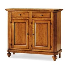 CREDENZA MADIA ARTE POVERA 2 PORTE 2 CASSETTI NOCE SCURO CLASSICO