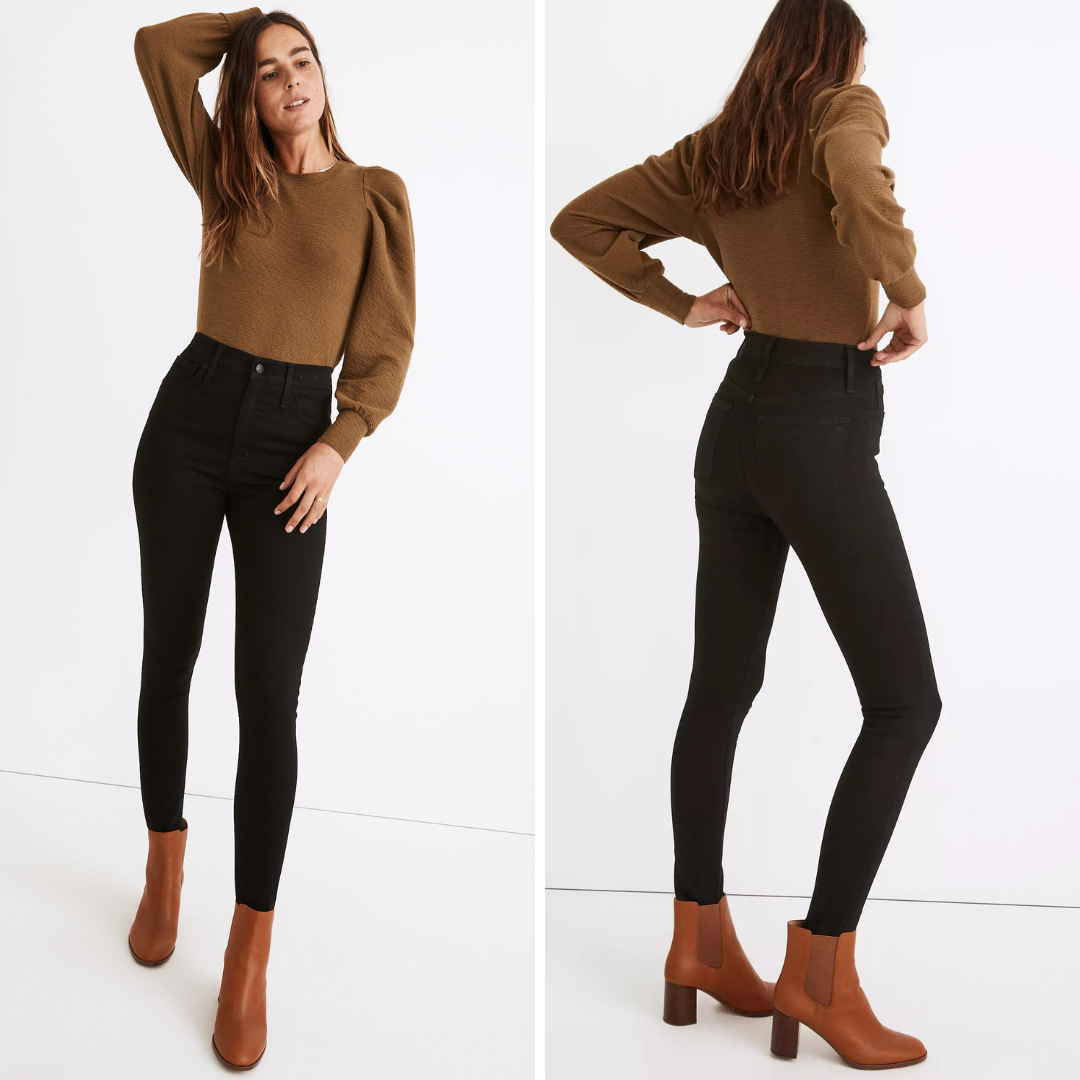 Madewell 11in High-Rise Skinny Stirrup Jeans in Supersoft Denim Size 27