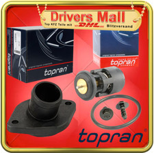 TOPRAN 100616 Thermostat + Flansch SEAT Ibiza VW Golf 3 4 Polo 6N 1.0 1.4 1.6