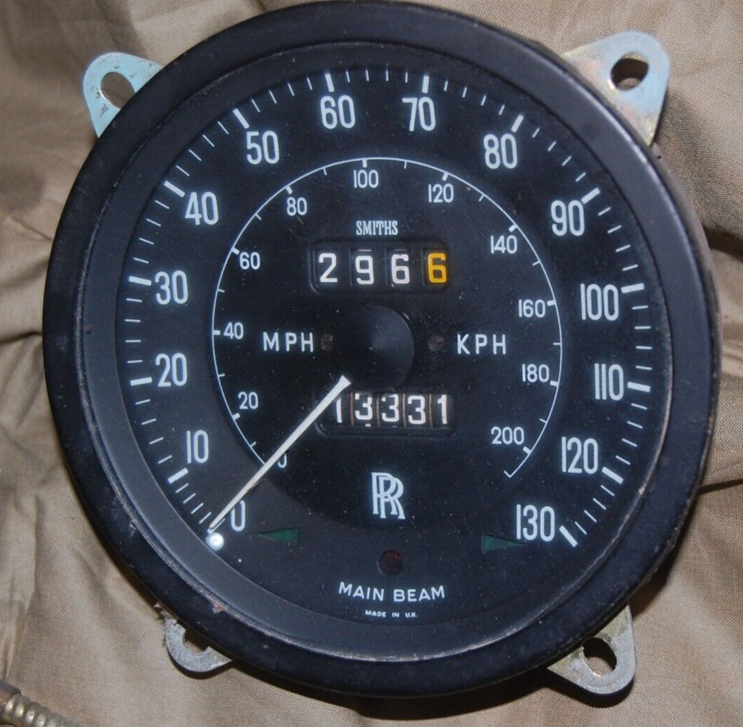 1966 Rolls Royce Silver Shadow Bentley Smith Speedometer SN 6329/00 1000 gauge