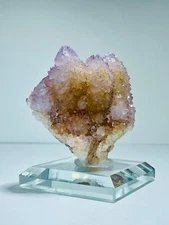 Fine Cactus Amethyst Spirit Quartz-Glass Bevelled Holder-Maglaiesberg Mountain