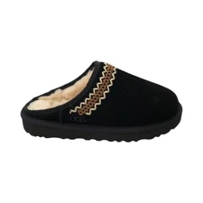 UGG Men's Classic Slip On Atherson Black Suede Slippers 1162330