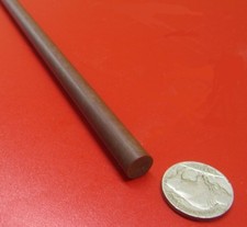 Micarta Phenolic XX Paper Rods .375" 3/8" Diameter x 36" Long