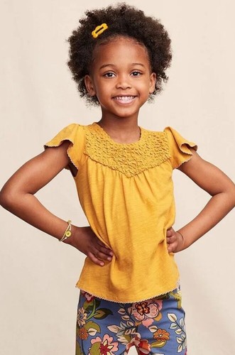 Matilda Jane Girls Heart to Heart Golden Hour Smocked Knit Top Size 10 New - Picture 2 of 2