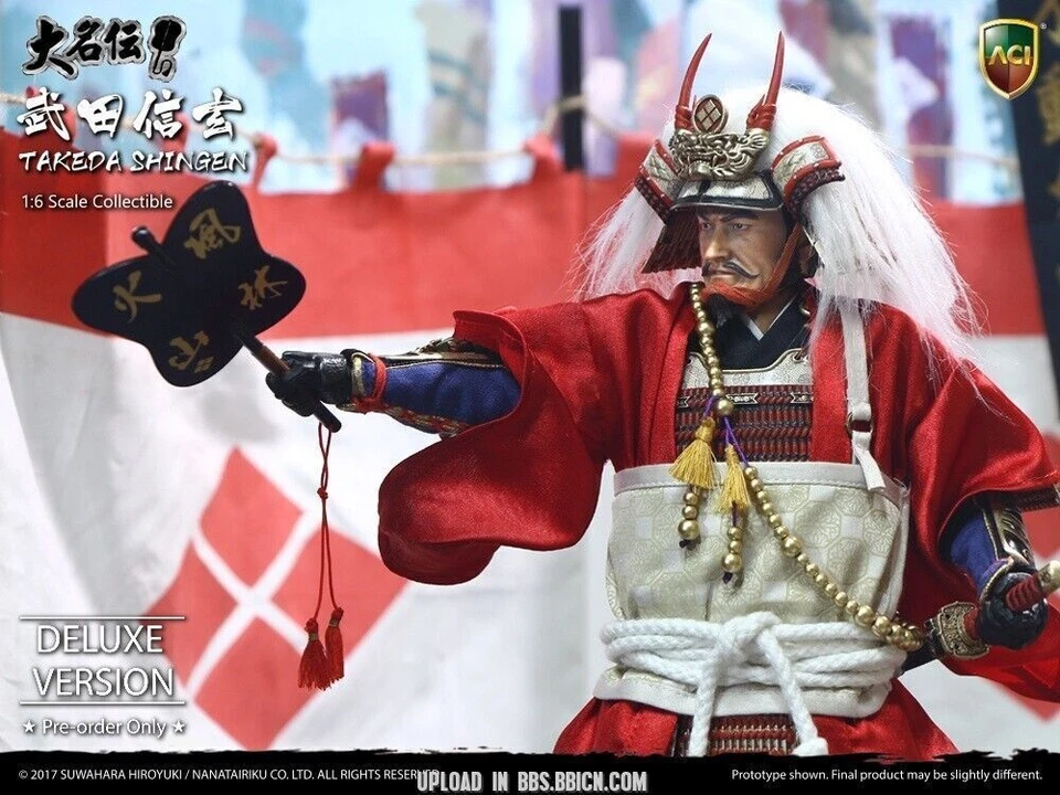 ACI Toys x Suwahara Japanese Samurai Takeda Shingen Deluxe Ver 1/6 Action FIGURE - Image 4 of 4