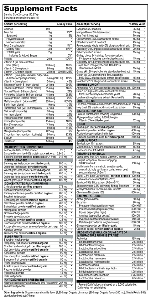 Bebida de reemplazo de comidas densas en nutrientes con 20 g de proteína vegetal 21,82 oz Foto 2 de 4