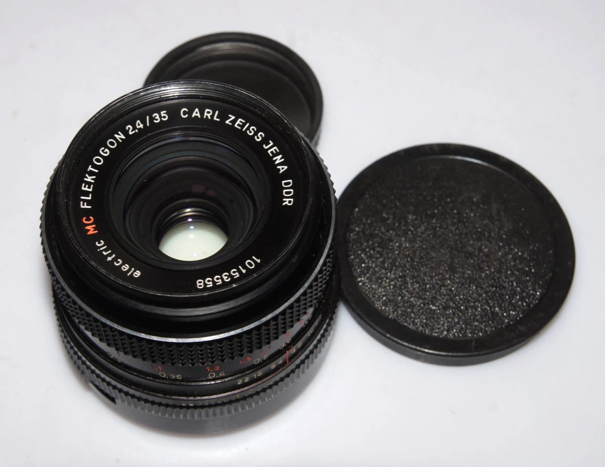 EXC! MC Carl Zeiss Jena Flektogon lens 2.4/35 mm M42 Canon adaptable
