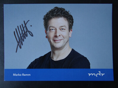 Autograph card: ''Marco Ramm'' - MDR Thuringia, autographed