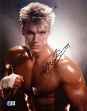 DOLPH LUNDGREN SIGNED AUTOGRAPHED 11x14 PHOTO IVAN DRAGO ROCKY IV BECKETT BAS